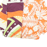 VOLPE NEVE Womens Orange & Multi Patterned Nylon Zip Jacket XL Lightweight