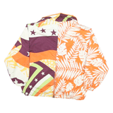 VOLPE NEVE Womens Orange & Multi Patterned Nylon Zip Jacket XL Lightweight