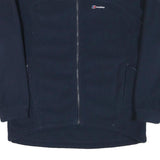 BERGHAUS Womens Navy Blue Jacket M Polyester Blend Plain Full Zip Outdoor Wear
