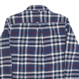 JACHS Mens Blue & Red Plaid Shirt M Cotton Blend Casual Button Down