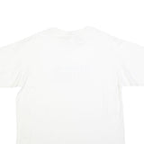 Mens White USA Graphic T-Shirt L Short Sleeve Crew Neck Cotton Blend Casual