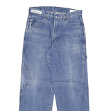 Mens Blue Regular Fit Denim Jeans W28 L29 Cotton Blend Zip Pocketed Casual