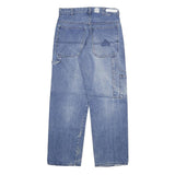 Mens Blue Regular Fit Denim Jeans W28 L29 Cotton Blend Zip Pocketed Casual