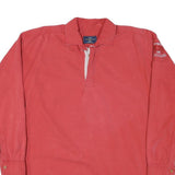 HENRI LLOYD Mens Red Long Sleeve Plain M Rugby Polo Shirt Cotton Blend