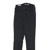 LEVI'S 721 Womens Jeans Black Slim Skinny Denim W24 L28 Stretch Cotton Blend