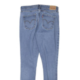 LEVI'S Womens Slim Blue Denim Jeans W30 L29 Zip Classic Fit Stretch Skinny