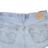 LEVI'S Womens Denim Blue Distressed Cut-Off Shorts M W34 Casual Summer