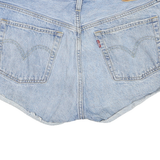 LEVI'S Womens Denim Blue Distressed Cut-Off Shorts M W34 Casual Summer