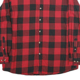 HOBBS CREEK Mens Red & Black Check Shirt XL Long Sleeve Casual Cotton