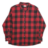 HOBBS CREEK Mens Red & Black Check Shirt XL Long Sleeve Casual Cotton