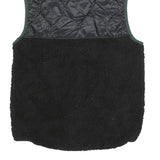 NIKE Womens Black Quilted & Fleece Vest XS Polyester Zip Outdoor Sleeveless
