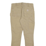 CARHARTT Womens Cotton Blend Beige Slim Fit Skinny Trousers W28 L29 Utility