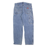 DICKIES Mens Relaxed Blue Denim Jeans W34 L32 Workwear Zip Closure Casual