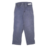 CARHARTT Mens Cotton Blend Blue Regular Fit Straight Leg Trousers W30 L30