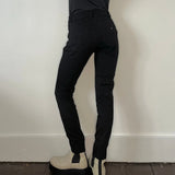Guess Skinny Trousers - 30W UK 10 Black Cotton Blend