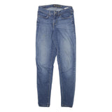 LEVI'S Womens Slim Blue Denim Light Wash Jeans W26 L28 Zip Pockets