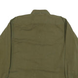 TOMMY HILFIGER Mens Green Long Sleeve Button Cotton Shirt L Casual Workwear