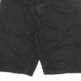 DICKIES Mens Black Casual Cotton Blend Cargo Shorts L W30 Workwear Style
