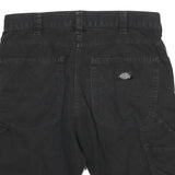 DICKIES Mens Black Casual Cotton Blend Cargo Shorts L W30 Workwear Style