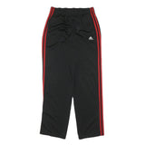 ADIDAS Mens Joggers Black & Red Slim Tapered M W28 L32 Sports Track Pants