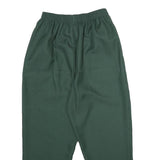 BONWORTH Womens Polyester Green Regular Trousers W24 L26 Elastic Waist Pull On