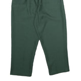 BONWORTH Womens Polyester Green Regular Trousers W24 L26 Elastic Waist Pull On
