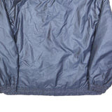 Mens Navy Blue & Light Green Outdoor Jacket L Polyester Zip Plain Pocket