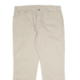 DICKIES Mens Jeans Beige Regular Straight Denim W40 L30 Classic Fit Zip Closure