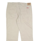DICKIES Mens Jeans Beige Regular Straight Denim W40 L30 Classic Fit Zip Closure