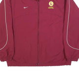 NIKE Mens Maroon Lakeside Basketball Zip Jacket M Polyester Blend Plain