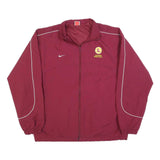 NIKE Mens Maroon Lakeside Basketball Zip Jacket M Polyester Blend Plain