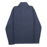 CALVIN KLEIN Mens Blue Half Zip M Cotton Blend Casual Sweatshirt