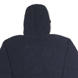 TOMMY SPORT Mens Navy Blue Red & White Chevron Zip Jacket M Cotton Sherpa