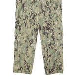 API Mens Cotton Blend Green Camouflage Regular Fit Cargo Trousers W31 L33