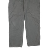 DICKIES Mens Cotton Blend Grey Regular Straight Trousers W38 L30 Workwear Casual