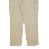 CARHARTT Mens Cotton Blend Beige Relaxed Cargo Trousers W36 L32 Casual Workwear