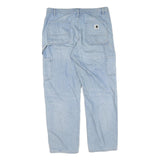 CARHARTT Womens Jeans Light Blue Relaxed Straight Denim W32 L28 Casual Workwear