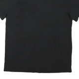 CHAMPION Mens Black Red Logo Graphic T-Shirt L Short Sleeve Crew Neck Cotton