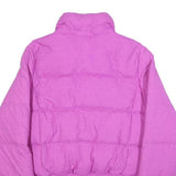 NIKE Womens Purple Zip Up Polyester Puffer Jacket M Lightweight Outerwear