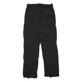 NO BOUNDARIES Womens Black Regular Fit Straight Leg Cargo Trousers W28 L30