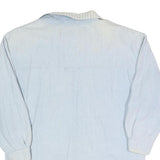 CURRENT SEEN Womens Blue Cotton Button Jacket S Plain Lightweight Casual Style
