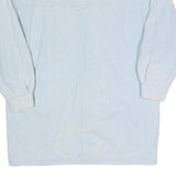 CURRENT SEEN Womens Blue Cotton Button Jacket S Plain Lightweight Casual Style