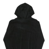 FILA Womens Black Hoodie UK 4 Cotton Blend Pullover Hooded Sweatshirt