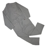 DICKIES Mens Grey Cotton Blend Dungarees Relaxed Woven XL W42 L30 Workwear