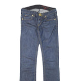 PHARD Womens Jeans Blue Slim Skinny Denim Medium W28 L32 Slim Fit Zip Pocket