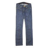 PHARD Womens Jeans Blue Slim Skinny Denim Medium W28 L32 Slim Fit Zip Pocket