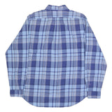 RALPH LAUREN Mens Blue & Light Blue Check Shirt L Classic Fit Cotton