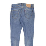 LEVI'S Mens Slim Blue Denim Light Wash Jeans W29 L27 Stretch Cotton Blend Zip