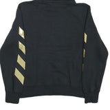 NIKE Mens Black & Gold Graphic Pullover Hoodie S Sportswear Sweatshirt