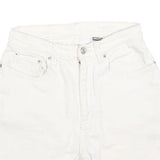 JORDACHE Womens Shorts White Casual S W26 Cotton Blend Comfort Fit